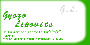 gyozo lipovits business card